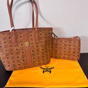MCM Liz Reversible Medium Visetos Tote Bag